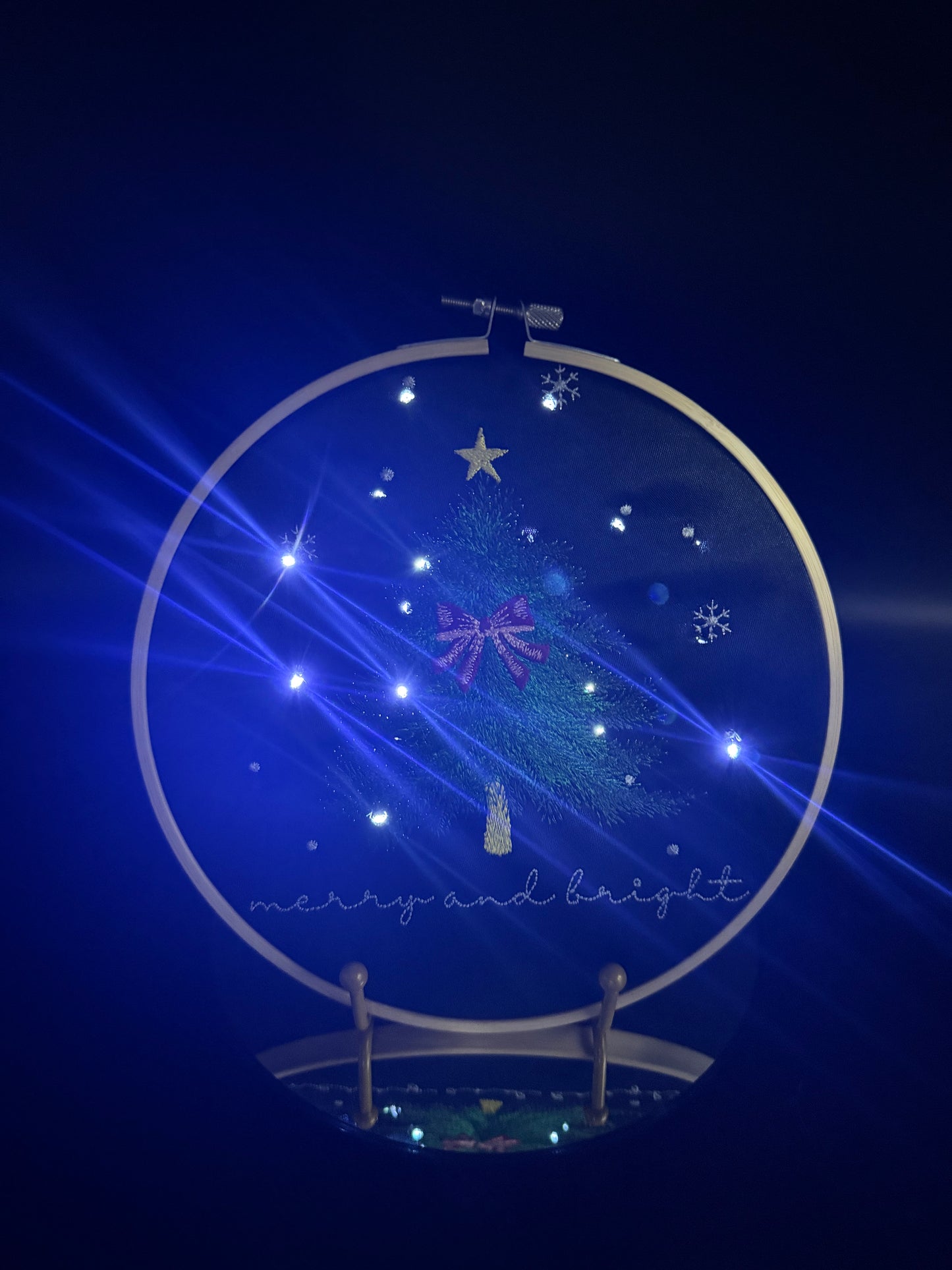Light-Up Embroidered Art