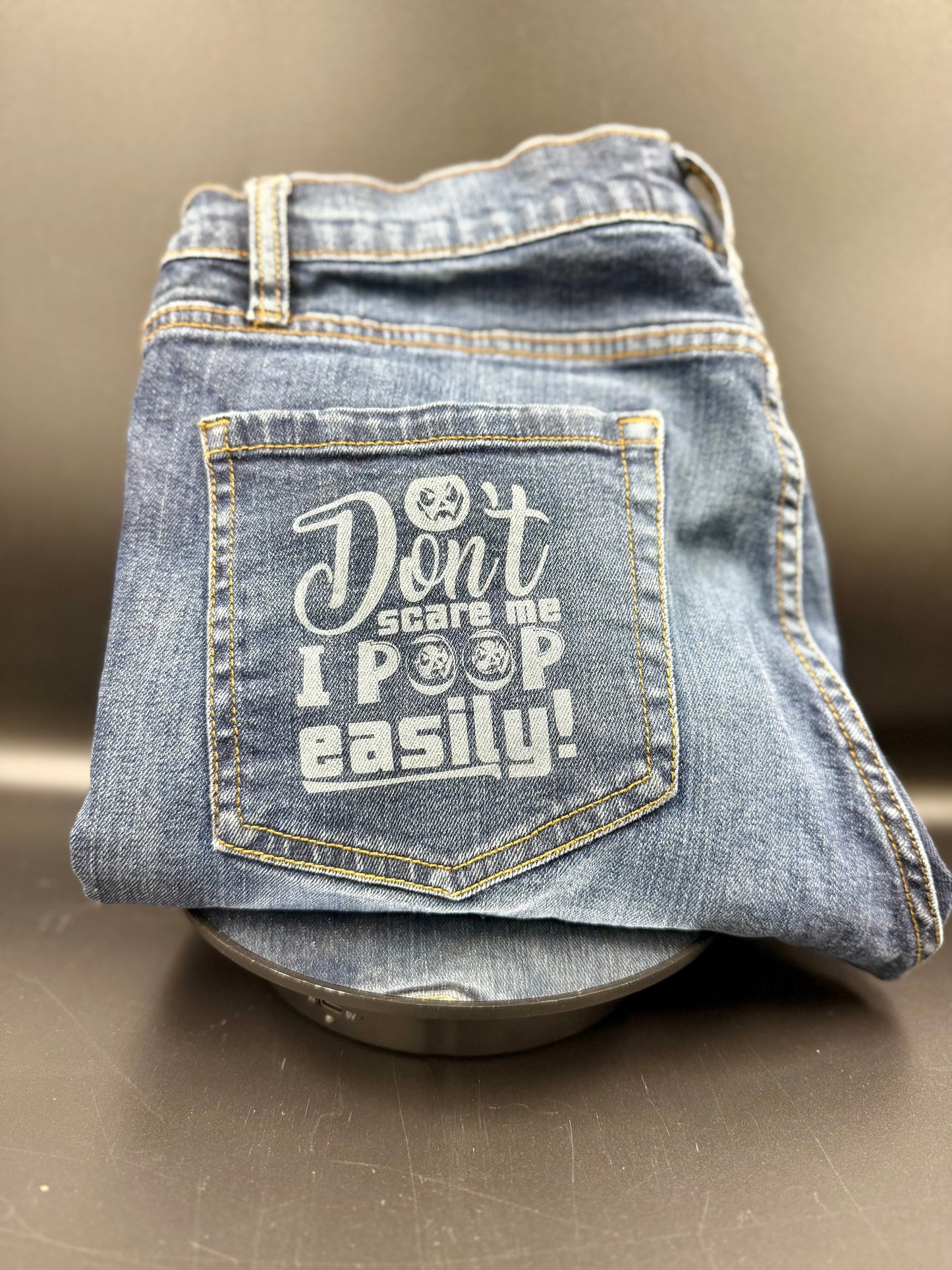 Laser-Etched Denim - Custom Designs