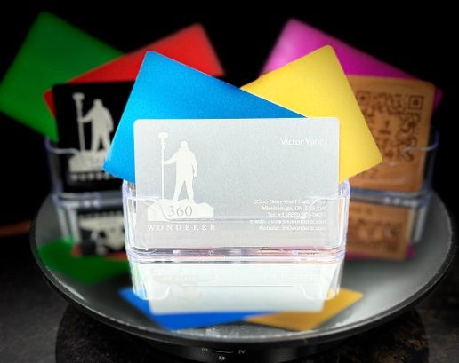 🔥 Make a Bold Statement with Custom Laser-Engraved Aluminum Business Cards! 🔥